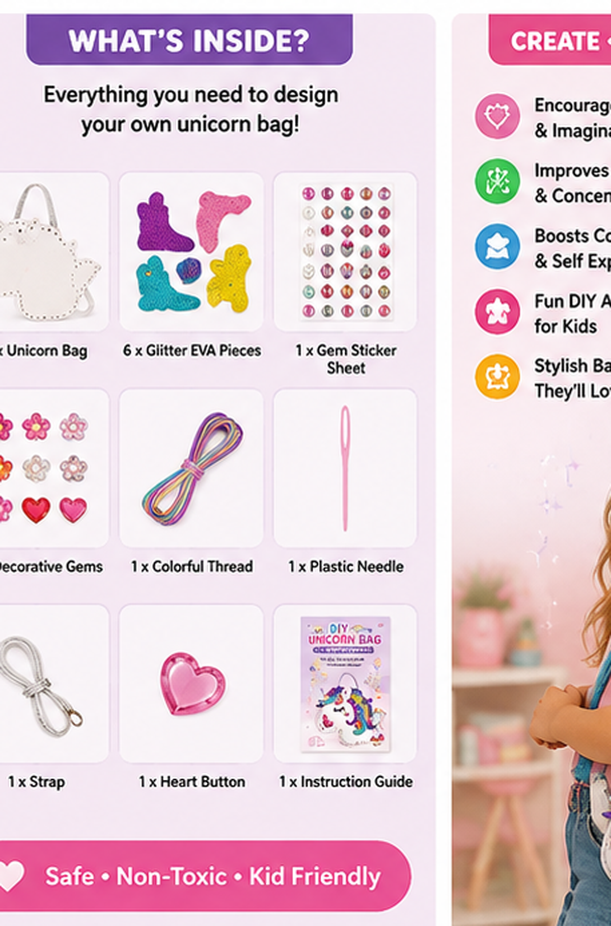 DIY Unicorn Bag Craft Kit