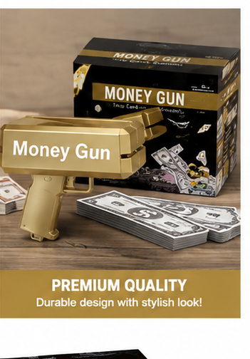 Golden Money Gun Toy