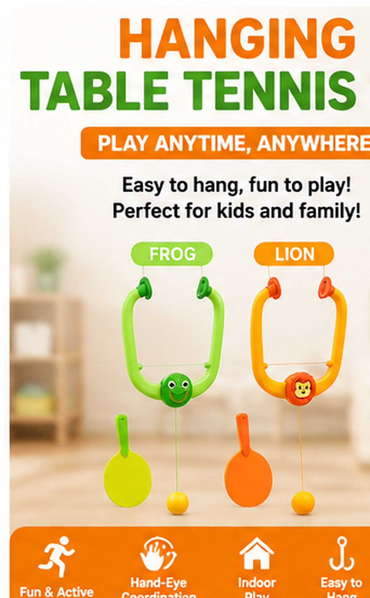 Hanging Table Tennis Set