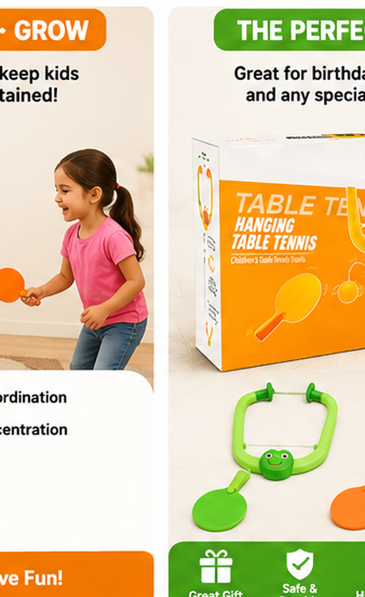 Hanging Table Tennis Set