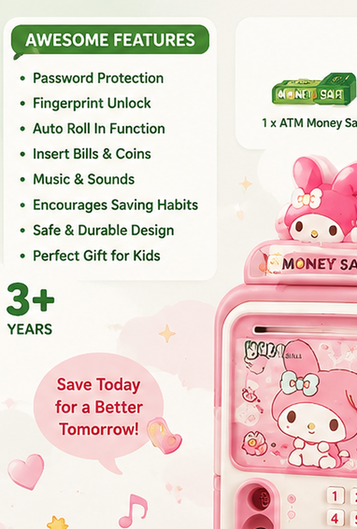 Kids Money Safe ATM