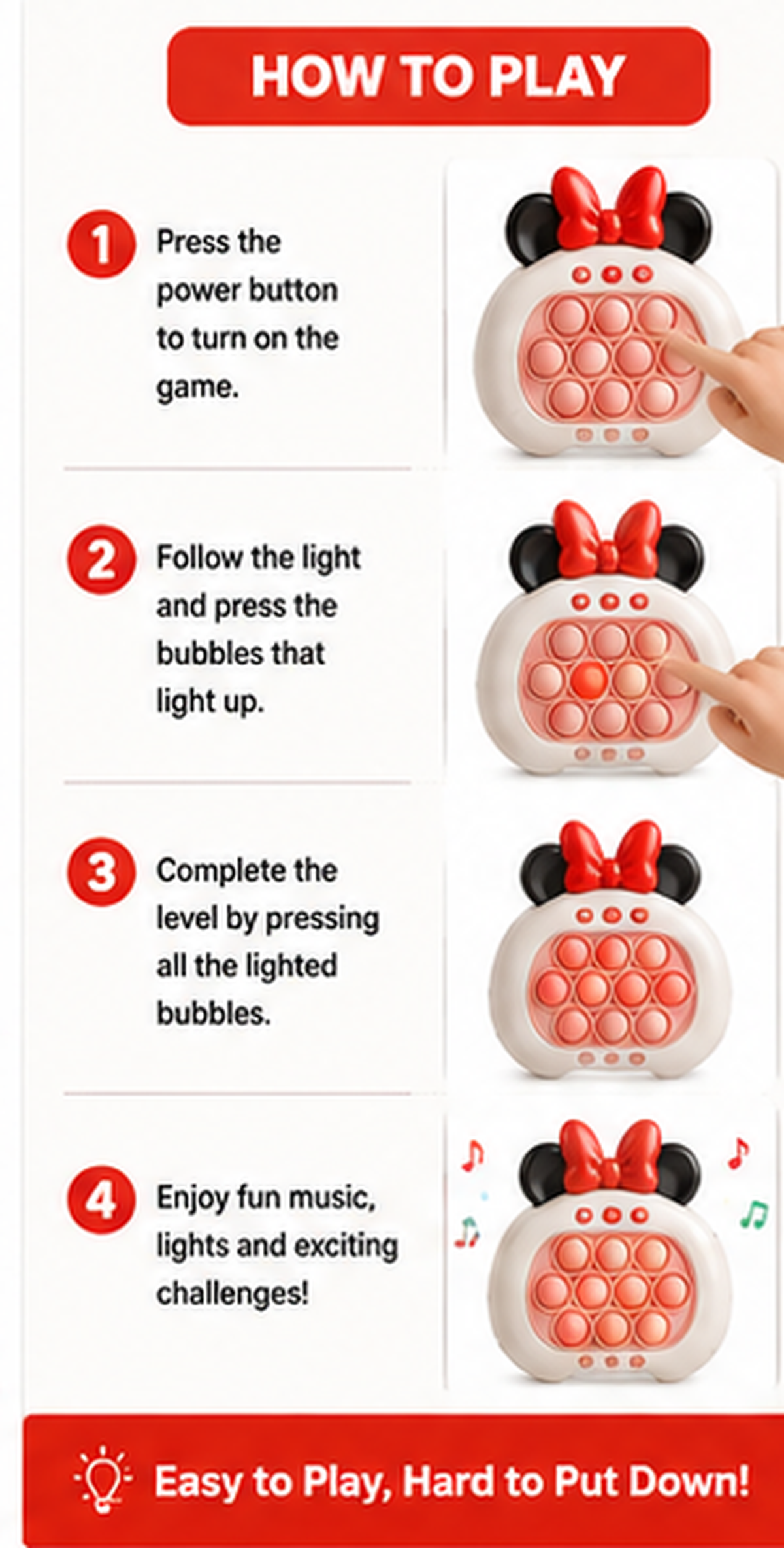 Kids Pop-It Musical Game