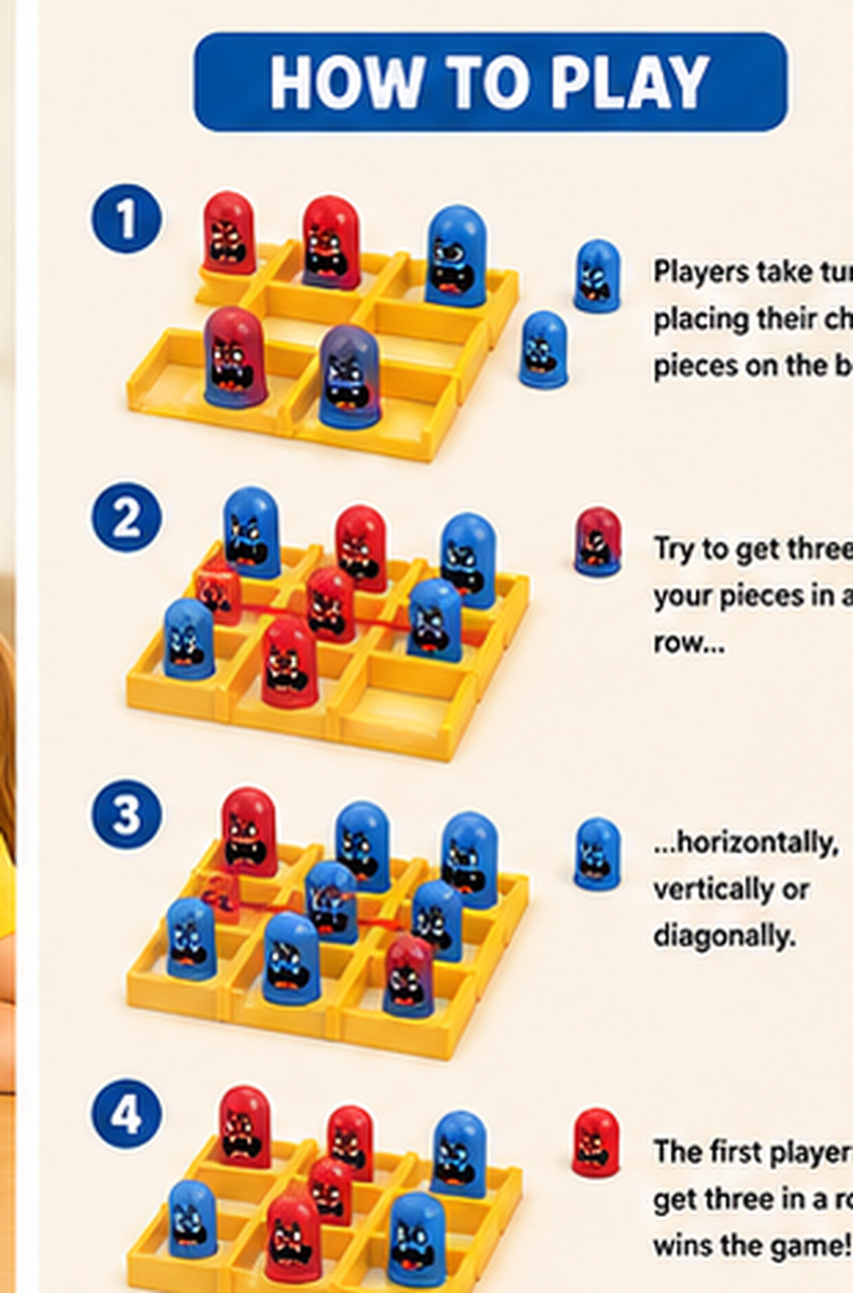 Kids Tic-Tac-Toe Chess Game