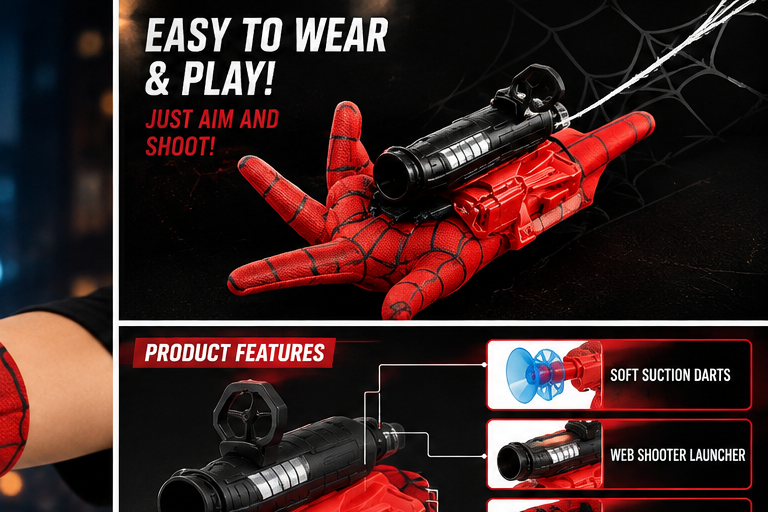Kids Web Shooter Toy