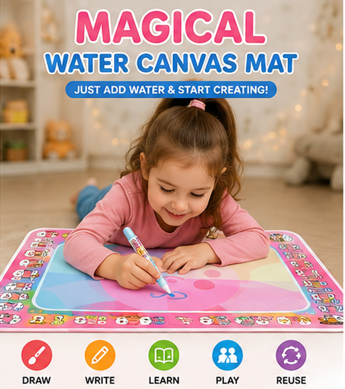 Magical Water Canvas Mat