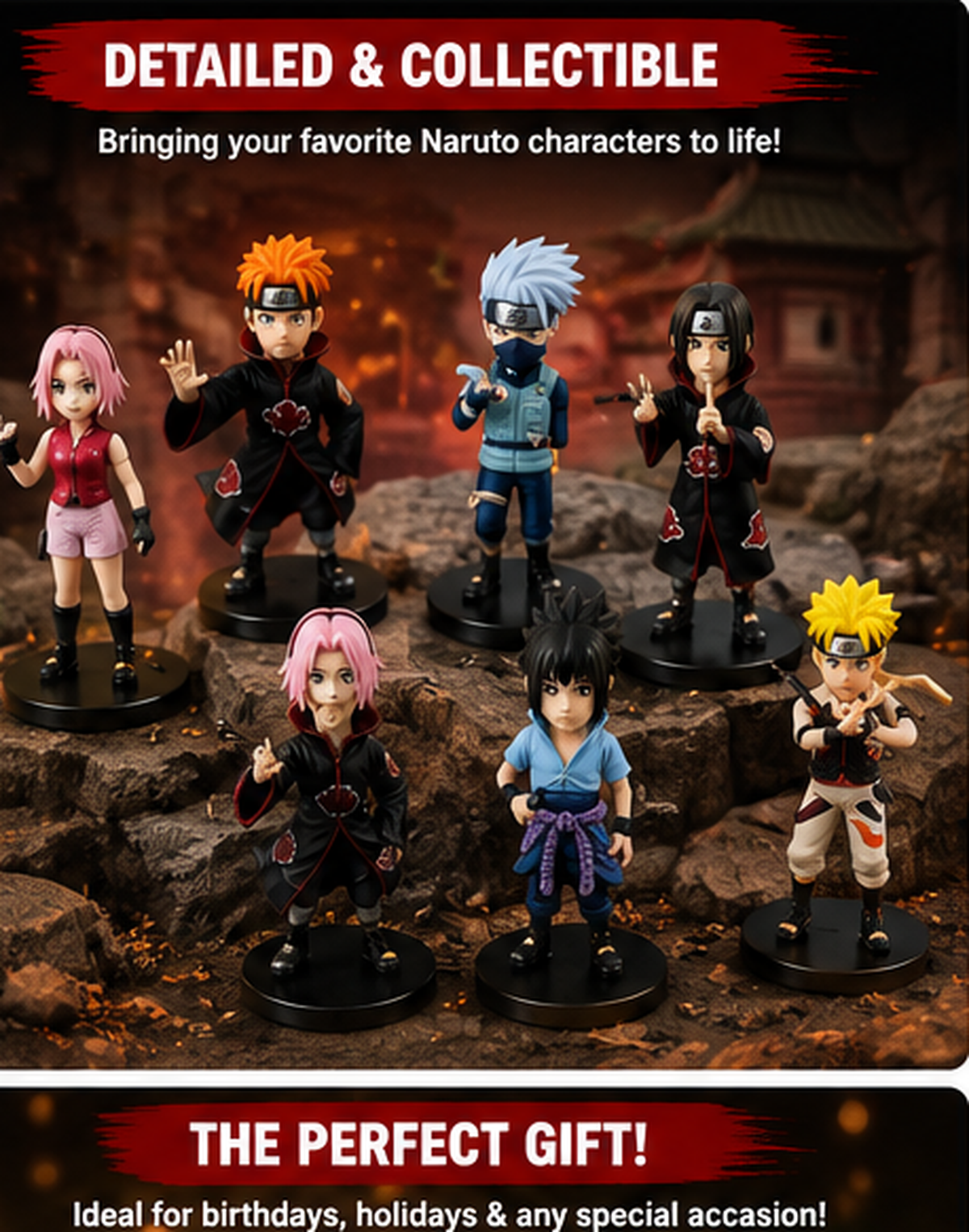Anime Character Figure Set