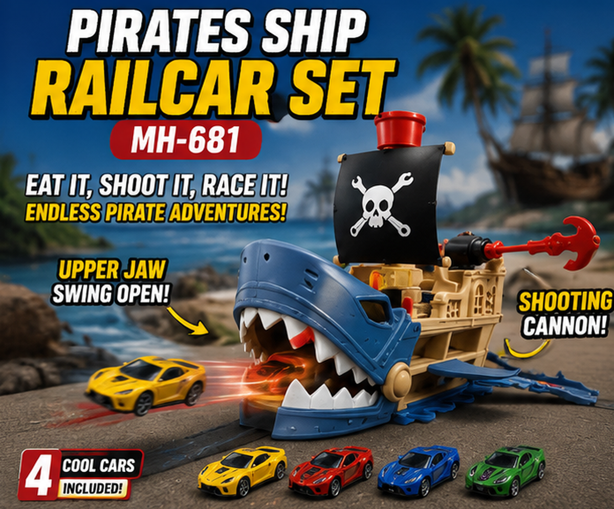 Pirate Ship Railcar Set