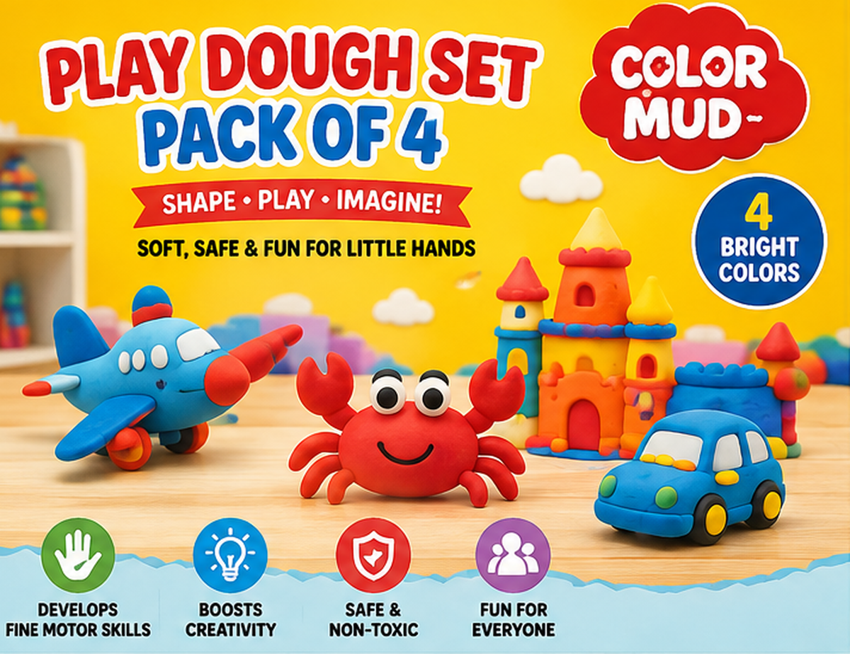 4-Color Play Dough Set