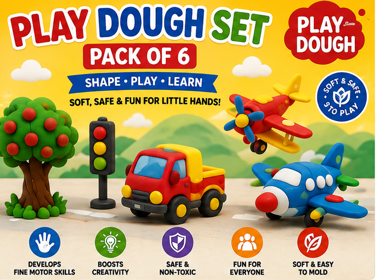 6-Color Play Dough Set