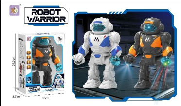 Interactive Robot Warrior Toy with Lights & Music