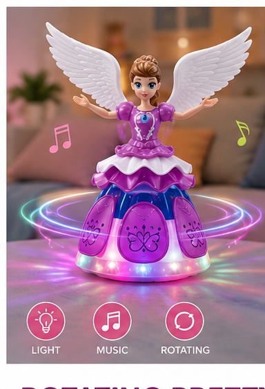 Rotating Princess Doll with Lights & Music