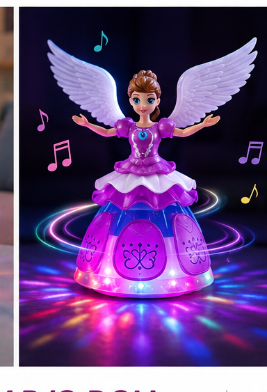 Rotating Princess Doll with Lights & Music