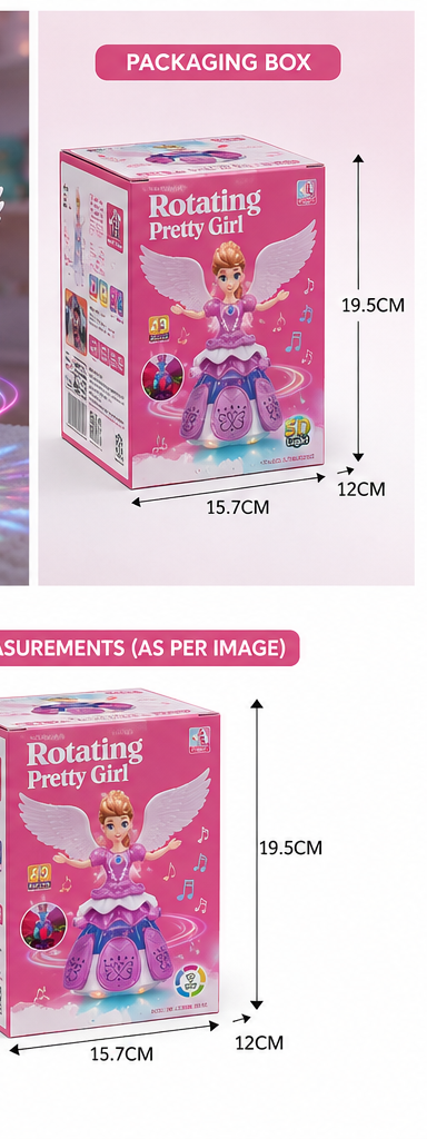 Rotating Princess Doll with Lights & Music
