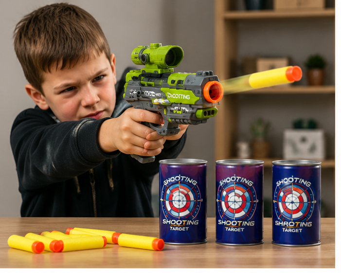 Soft Foam Bullet Shooting Toy Gun Set