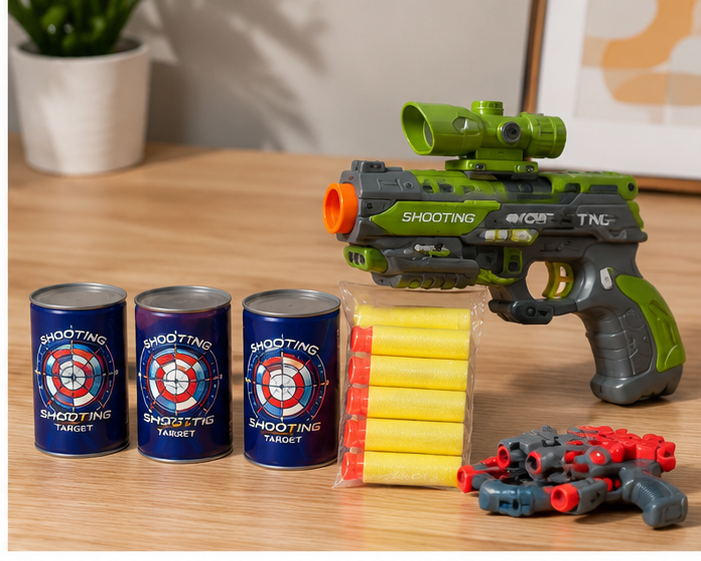 Soft Foam Bullet Shooting Toy Gun Set
