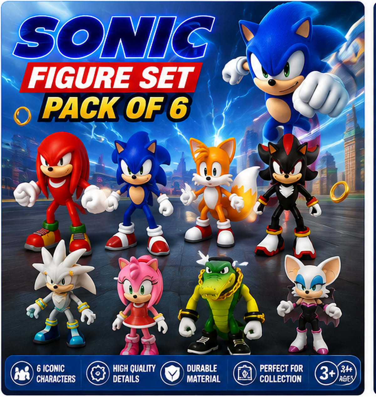 Sonic Character Figure Set – 6