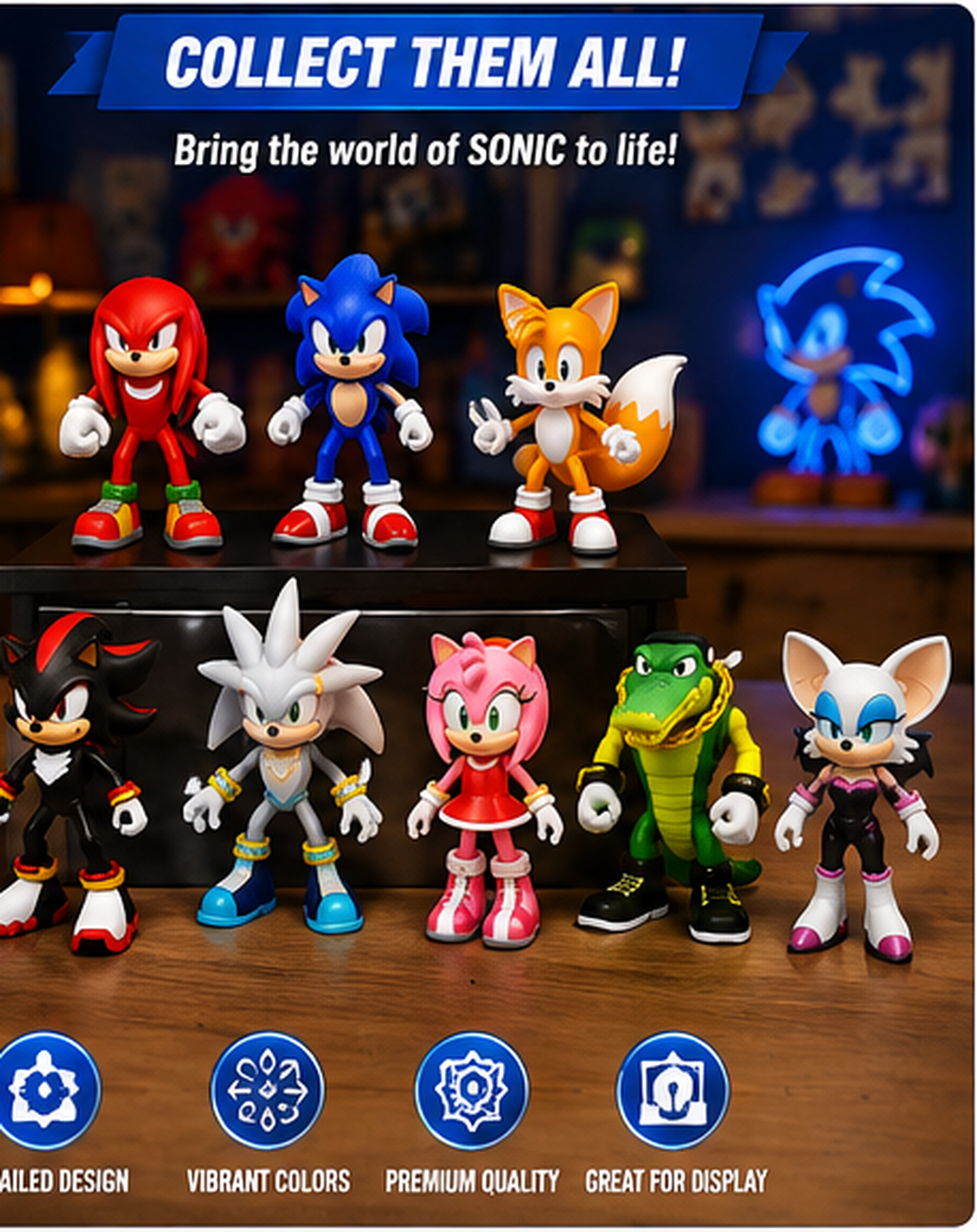 Sonic Character Figure Set – 6