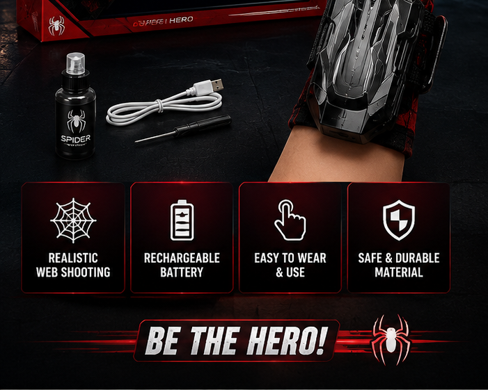 Kids Rechargeable Web Shooter Toy