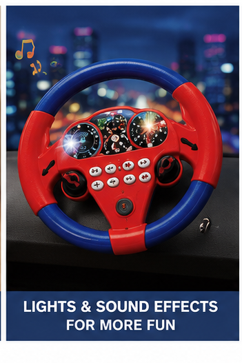 Kids Superhero Steering Wheel