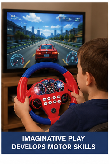 Kids Superhero Steering Wheel