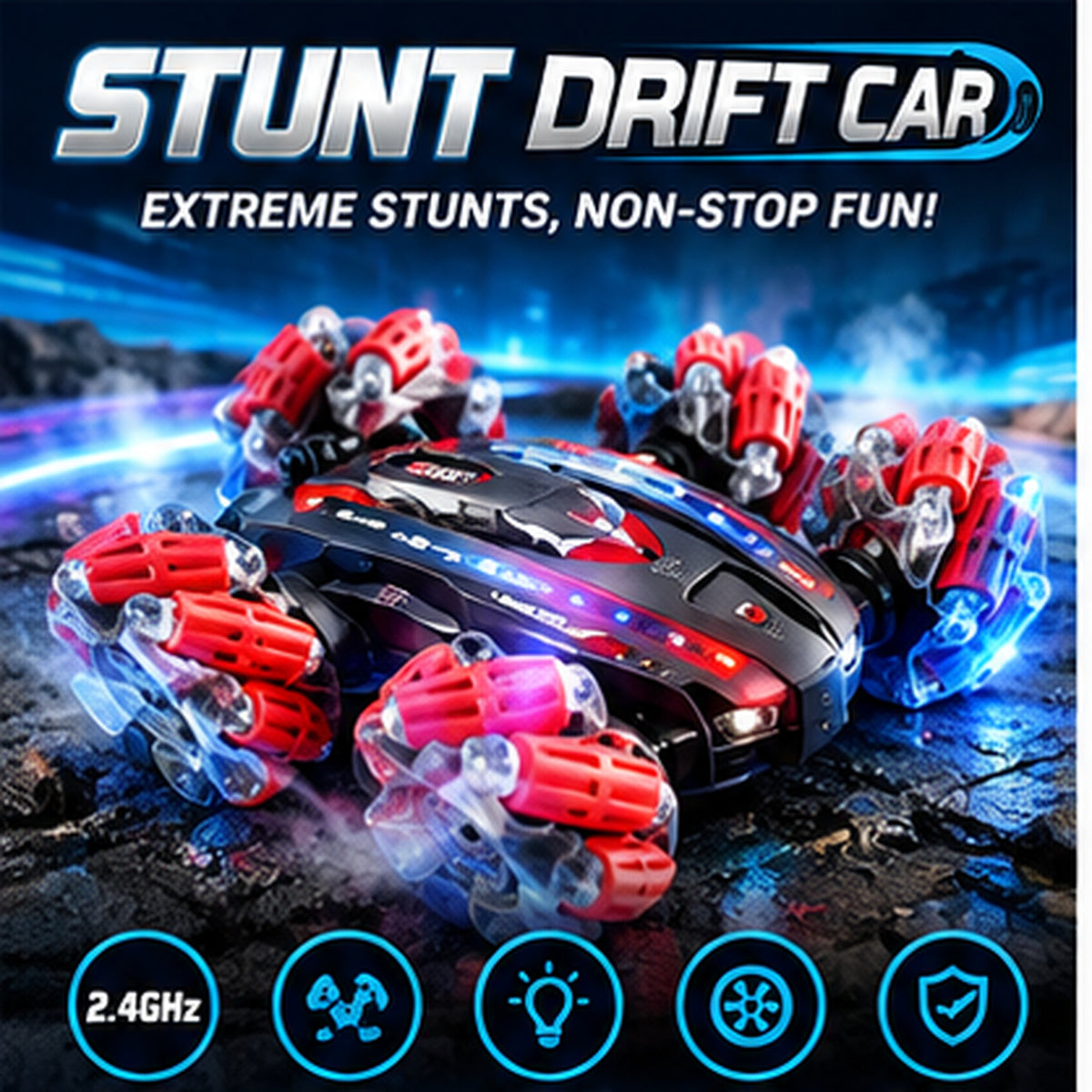 RC 2.4GHz 360° Stunt Drift Car