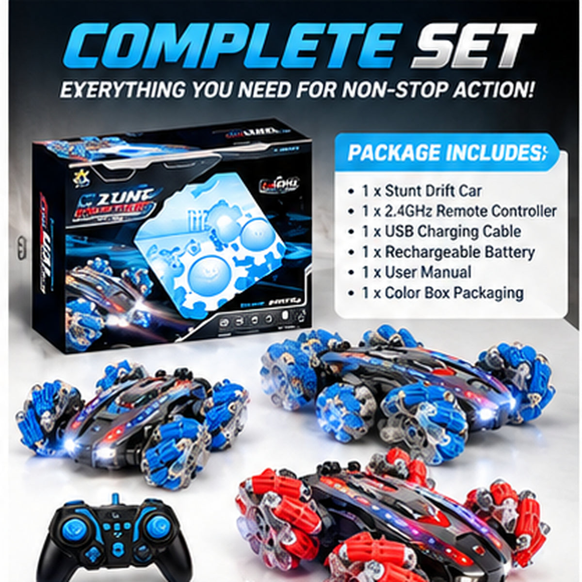 RC 2.4GHz 360° Stunt Drift Car