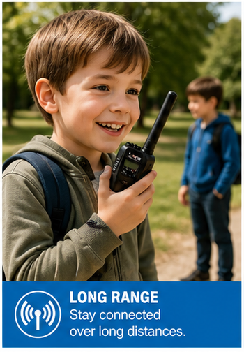 Kids Long-Range Walkie Talkie Set