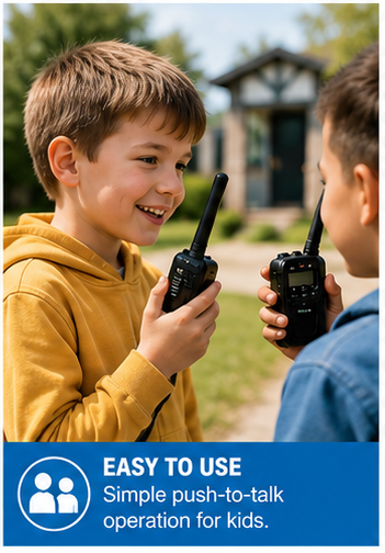 Kids Long-Range Walkie Talkie Set